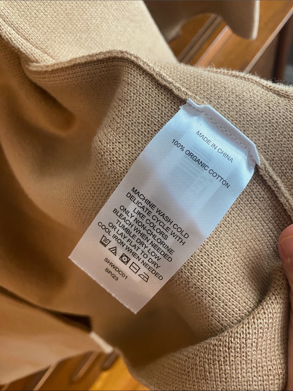 Quince Camel Open-Front Knit Blazer 🧶 - Picture 3 of 6